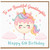 Granddaughter 6th Birthday Card, Beautiful Granddaughter Unicorn Card