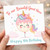 4th Birthday Card for Great Niece, Cute Unicorn Balloon Happy 4th Birthday Card