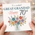 Great Grandad 70th Birthday Card