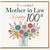 Mother in Law 100th Birthday Card, Happy 100th Card with Floral Button Bouquet