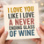 I Love You Like I Love a Never Ending Glass of Wine Card - Funny Romantic Love/Anniversary Card for Partner, Boyfriend, Girlfriend, Husband or Wife - Humorous Wine Lovers Greeting