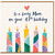 Mum 47th Birthday Card, To a Lovely Mum Birthday Card
