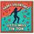 Happy Valentines Little Miss Tik Tok Funny Valentine's Day Card - Cute Dancing Silhouette, Hearts & Music Notes - For Partner, Girlfriend or Wife
