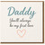 Daddy You'll Always Be My First Love Card - Heartfelt Father's Day or Dad Birthday Card from Daughter or Son - Simple Heart Design