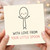 Cute 'With Love From Your Little Spoon' Card - Funny Romantic Pun Anniversary or Valentine’s Day Card for Partner, Boyfriend or Girlfriend - Cute Spoon Illustration