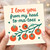 Tomato Pun Love Card - I Love You From My Head To-Ma-Toes - Funny Valentine’s Day or Anniversary Greeting Card for Partner, Boyfriend or Girlfriend, A6 with Envelope