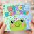 Happy Birthday Card, Cute Frog Birthday Card