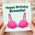 Birthday Card for Breastie, Happy Birthday Breastie Card
