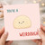 Funny Weirdoough Card, Cute Pun Bread Card