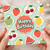 Birthday Card, Happy Birthday Fruit Pattern Card