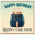 Birthday Card for Air Fryer Queen, Happy Birthday Queen of the Air Fryer Card