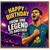 Football Birthday Card for Him, Happy Birthday From One Legend To Another