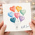 With Love Card, Heart Balloon Greeting Card