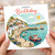 Happy Birthday Card, Coastal Harbour Village Birthday Card