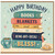 Birthday Card for Book Lover, Happy Birthday Books Blankets and Being Anti - Social Card