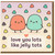 Love You Lots Like Jelly Tots Cute Pun Card - Sweet Couple Kawaii Love/Anniversary Card for Partner, Boyfriend or Girlfriend - Blank Inside