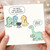 Funny Dinosaur Card, Herbivore BBQ Joke Card