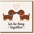 We Be-long Together Sausage Dog Card - Cute Dachshund Pun Love/Anniversary Card for Couples, Valentine's Day, Boyfriend, Girlfriend, Husband or Wife