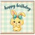 Birthday Card, Cute Bunny Happy Birthday Card