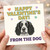 Valentine's Day Card from the Dog - Cute Spaniel Illustration with Hearts - Funny Love Card for Partner, Girlfriend, Boyfriend, Wife or Husband