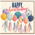Birthday Card, Colourful Balloon Happy Birthday Card