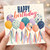 Birthday Card, Colourful Balloon Happy Birthday Card