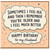 Happy Birthday to My Husband Funny Age Birthday Card