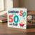 Granddad 60th Birthday Card, for Grandad - You're 50 and Fab Cute Cupcake Design