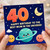 40th Birthday Card for Mum, Happy Birthday to the Best Mum in the Universe, Cute Space Theme