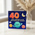 40th Birthday Card for Mum, Happy Birthday to the Best Mum in the Universe, Cute Space Theme