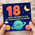 Granddaughter 18th Birthday Card, Space Theme Happy Birthday to the Best Granddaughter in the Universe