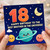 18th Birthday Card for Brother, Happy Birthday to the Best Brother in the Universe Space Card