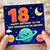 18th Birthday Card for Grandson, Happy Birthday to the Best Grandson in the Universe, Space Theme Card
