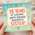 18th Birthday Card for Sister, Happy Birthday Wonderful Sister Card
