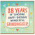 18th Birthday Card for Granddaughter, Happy Birthday Wonderful Granddaughter Card