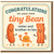 Congratulations New Baby Card for Sister and Brother-in-Law - Cute Tiny Bean Family Illustration - Funny Arrival Greeting Card