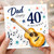 40th Birthday Card for Dad, Musical Guitar Birthday Card