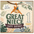 1st Birthday Card for Great Niece - Great Niece 1 Today Happy Birthday Card