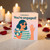Engagement Congratulations Card - Congrats, You're Engaged! - Modern Illustration of Woman with Ring and Flowers - Cute Celebration Greeting Card for Couple, Friends