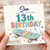 Son 13th Birthday Card, Have an Excellent 13th Birthday Skateboard Design