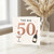 50th Birthday Card - The Big 50 with Champagne Bottle and Glass - Milestone Celebration Greeting Card for Him or Her - A5