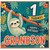 Grandson 1st Birthday Card, Cute Sloth Tropical Happy Birthday Card