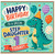 Step Daughter 1st Birthday Card, Happy Birthday to a Special Step Daughter 1 Today, Cute Dinosaur Birthday Card