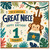 1st Birthday Card for Great Niece, Cute Monkey Jungle Birthday Card