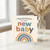 New Baby Congratulations Card - Rainbow Design - Cute Gender Neutral Greeting Card for New Parents - Arrival