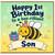 Son 1st Birthday Card, Happy 1st Birthday to a Bee - rilliant Son Card