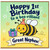 Great Nephew 1st Birthday Card, Happy 1st Birthday to a Bee - rilliant Great Nephew Card