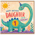 1st Birthday Card for Daughter, Cute Dinosaur Happy Birthday Card