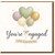 You're Engaged Heart Balloon Engagement Card - Love Is In The Air, Romantic Congratulations Card for Couple or Friends