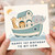 1st Birthday Card for Son, Cute Noah’s Ark Animal Birthday Card